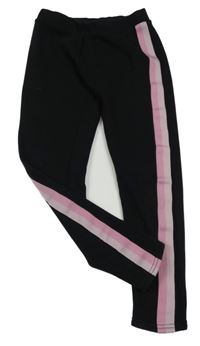 Čereno-růžové zateplené legíny s pruhy Primark