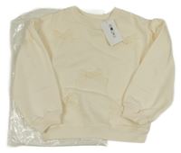 Nové - Smotanová mikina s mašľami H&M