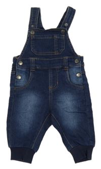 Tmavomodré teplákové laclové cuff rifle Lupilu