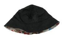 Čierny obojstranný klobúk