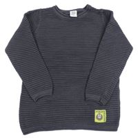 Antracitový rebrovaný sveter Kiki&Koko