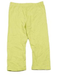 Neónově zelené crop legíny Dopodopo