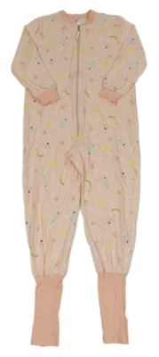 Světlerůžový overal s ovocem 