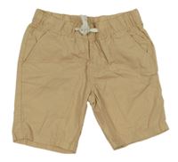 Béžové plátěné kraťasy H&M