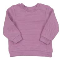 Lila rebrovaná mikina Primark