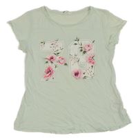 Mintový top s číslom H&M