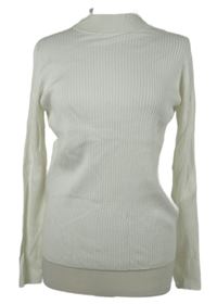 Dámsky biely rebrovaný sveter Primark