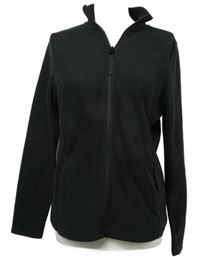 Dámska čierna fleecová prepínaci mikina Dunnes