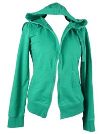 Dámska zelená prepínaci mikina s kapucňou Ever.me