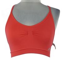 Dámský jahodový sportovní funkční crop top Adidas 