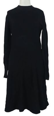 Dámske čierne svetrové šaty H&M