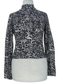 Dámske čierno-smotanové vzorované crop tričko Miss Selfridge