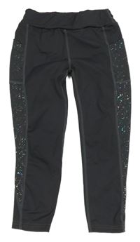 Sivé športové legíny s fľakmi Shein