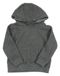 Sivá melírovaná mikina s kapucňou M&S