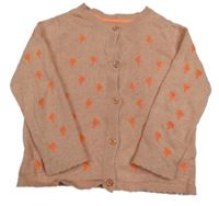 Ružový melírovaný prepínaci sveter s palmami M&S