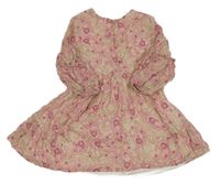 Béžovo-ružové vzorované šaty Orchestra