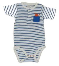 Bielo-modré pruhované body s krabom Impidimpi