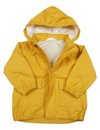 Hořčicová nepromokavá bunda s kapucí H&M