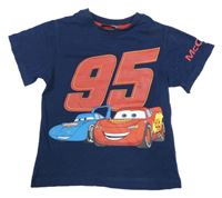Tmavomodré tričko s McQueenem H&M