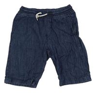 Tmavomodré rifľové kraťasy Denim Co.
