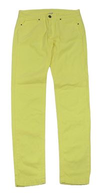 Žluté skinny rifle Zara
