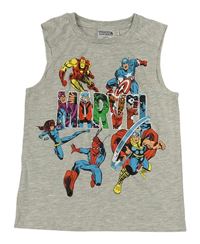 Šedé tílko s potiskem - Avenger Marvel