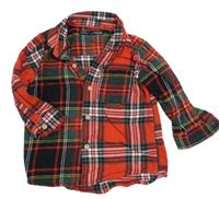 Červeno-zelená kockovaná košeľa Next