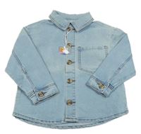 Nové - Svetlomodrá rifľová bunda s vreckom Sinsay