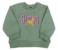 Světlekhaki mikina so Simbou Disney