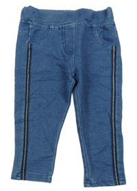 Modré tregíny riflového vzhledu s pruhom