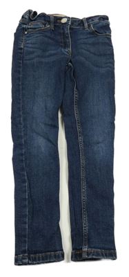 Tmavomodré skinny rifle Next