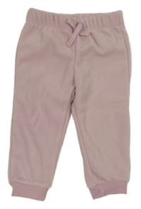 Svetloružové fleecové tepláky Primark