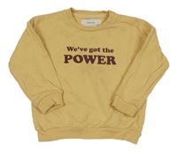 Béžopvá mikina s nápisom Reserved