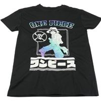 Černé tričko s potiskem 