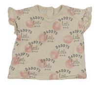 Pudrové tričko s nápisy George