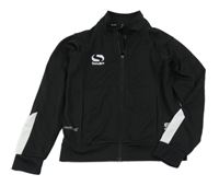 Čierno-biela športová funkčná prepínaci mikina s logom Sondico