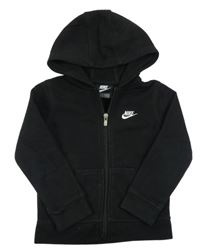 Černá propínací mikina s kapucí Nike