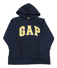 Tmavomodrá mikina s logem a kapucí GAP