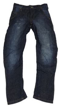 Tmavomodré rifle s prošoupáním Zara