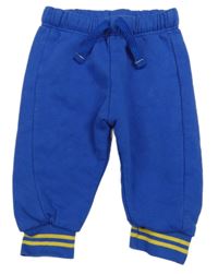 Modré cuff tepláky s pruhy M&S