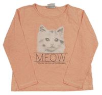 Růžové triko s kočičkou Topolino 