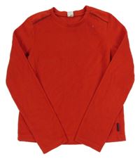 Červená funkčná fleecová mikina Decathlon