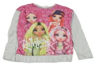 Šedo-růžové triko Rainbow High Matalan