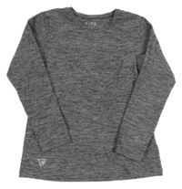 Sivé melírované športové tričko Tchibo