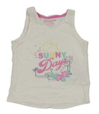 Biely top s nápisom Primark