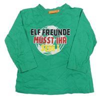 Zelené tričko s loptou a nápisom Staccato