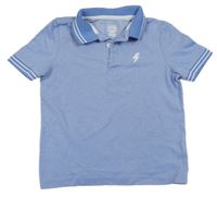 Modro-bílé polo tričko s bleskem F&F