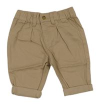 Béžové plátěné chino kalhoty M&S