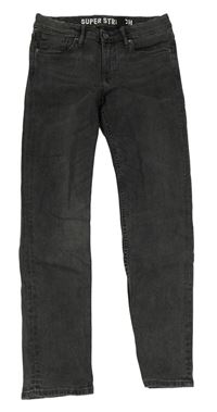 Tmavošedé skinny fit rifle H&M
