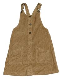 Hnědé manšestrové šaty F&F